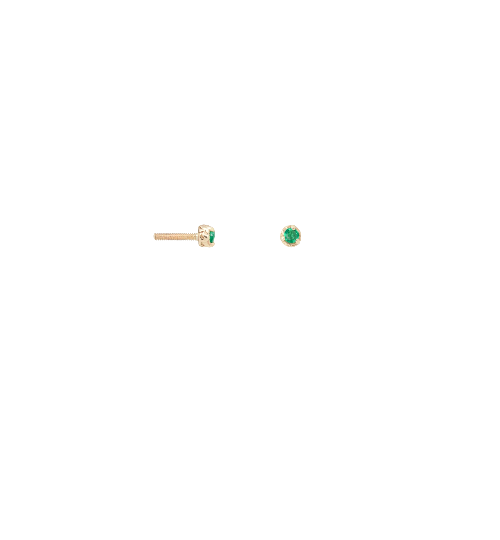 Birthstone Piercing Front 14K - Image 10