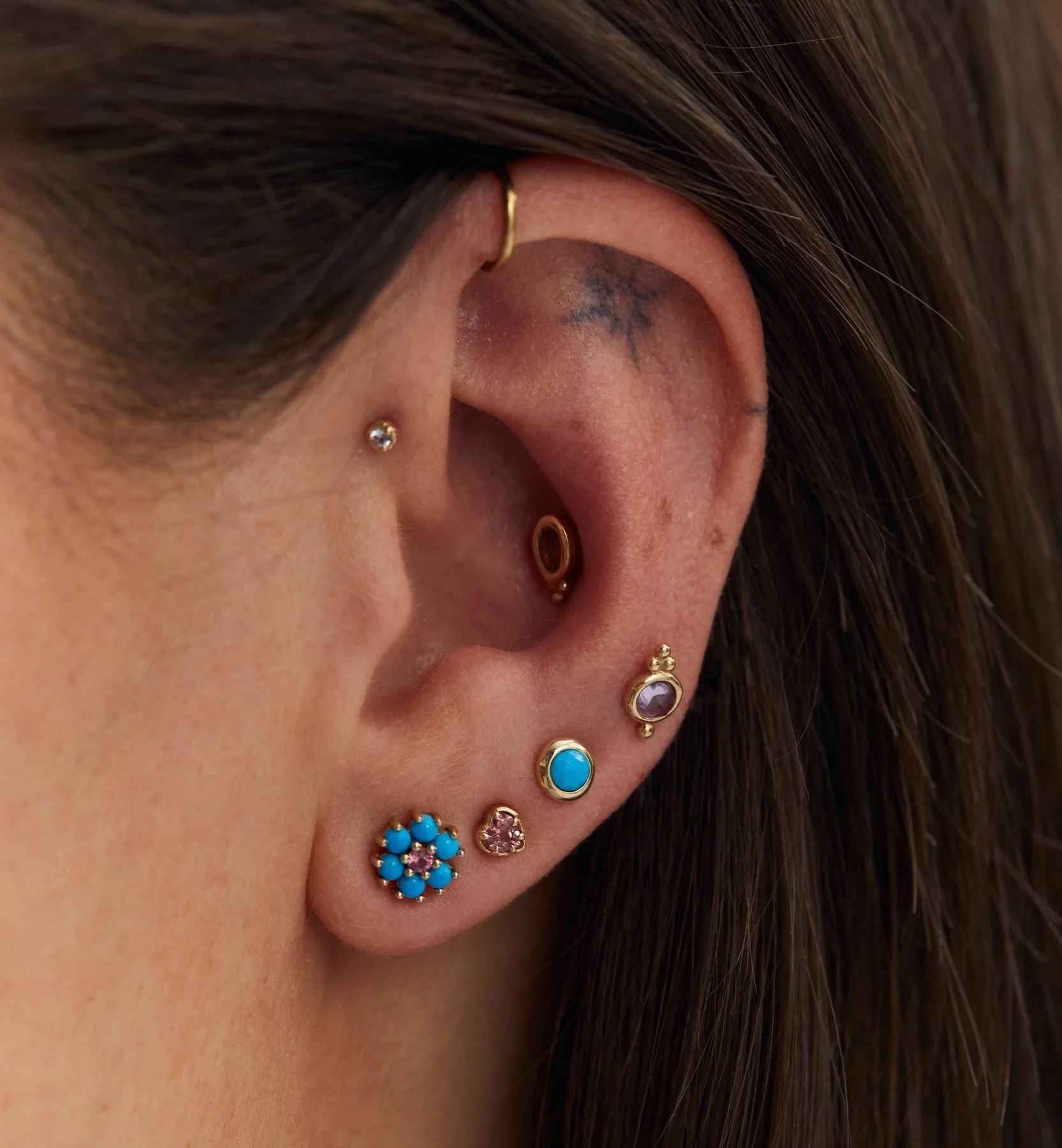 Endless Love Piercing Front 14K - Image 4