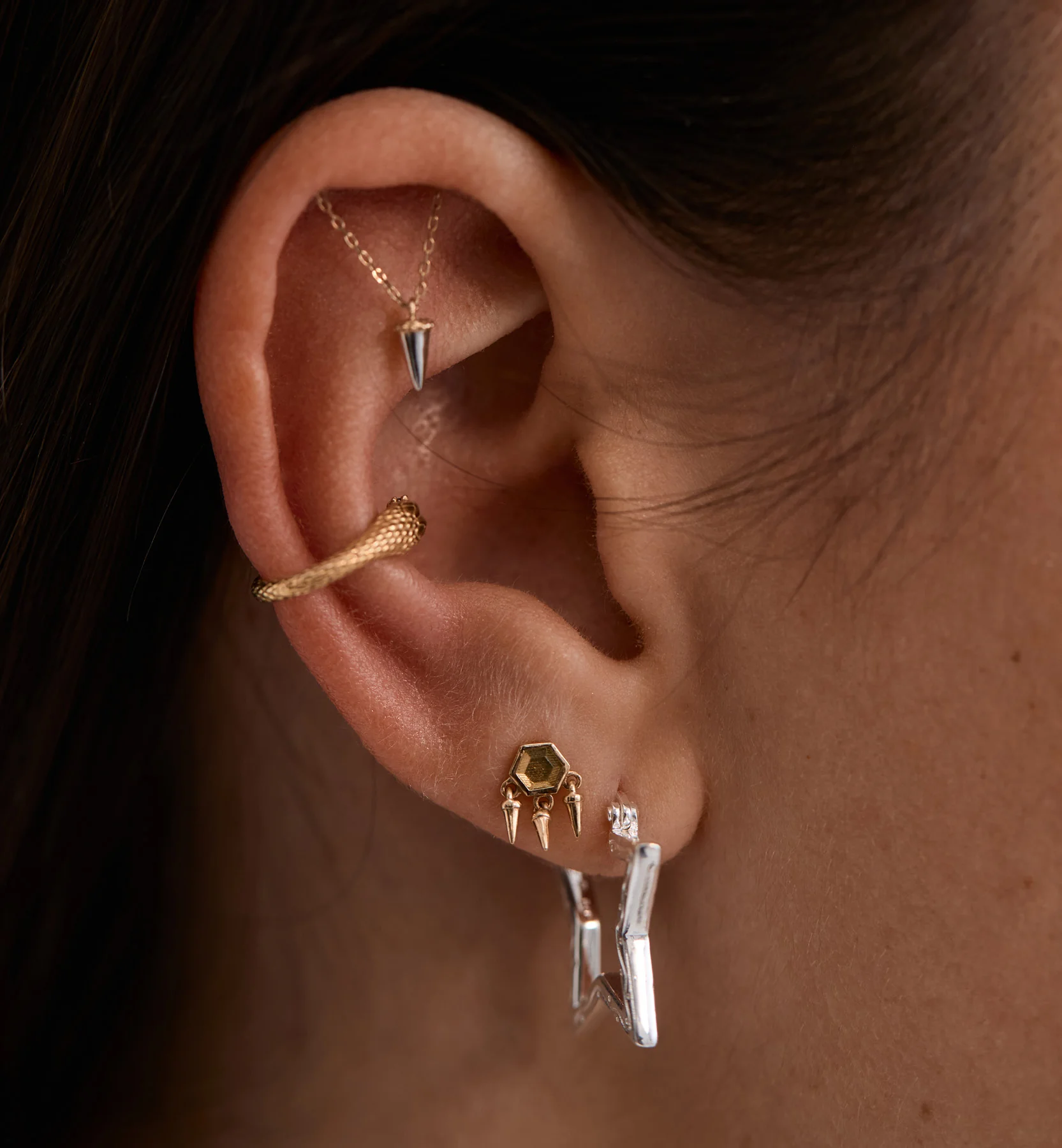 Ophelia Piercing Front 14K - Image 3