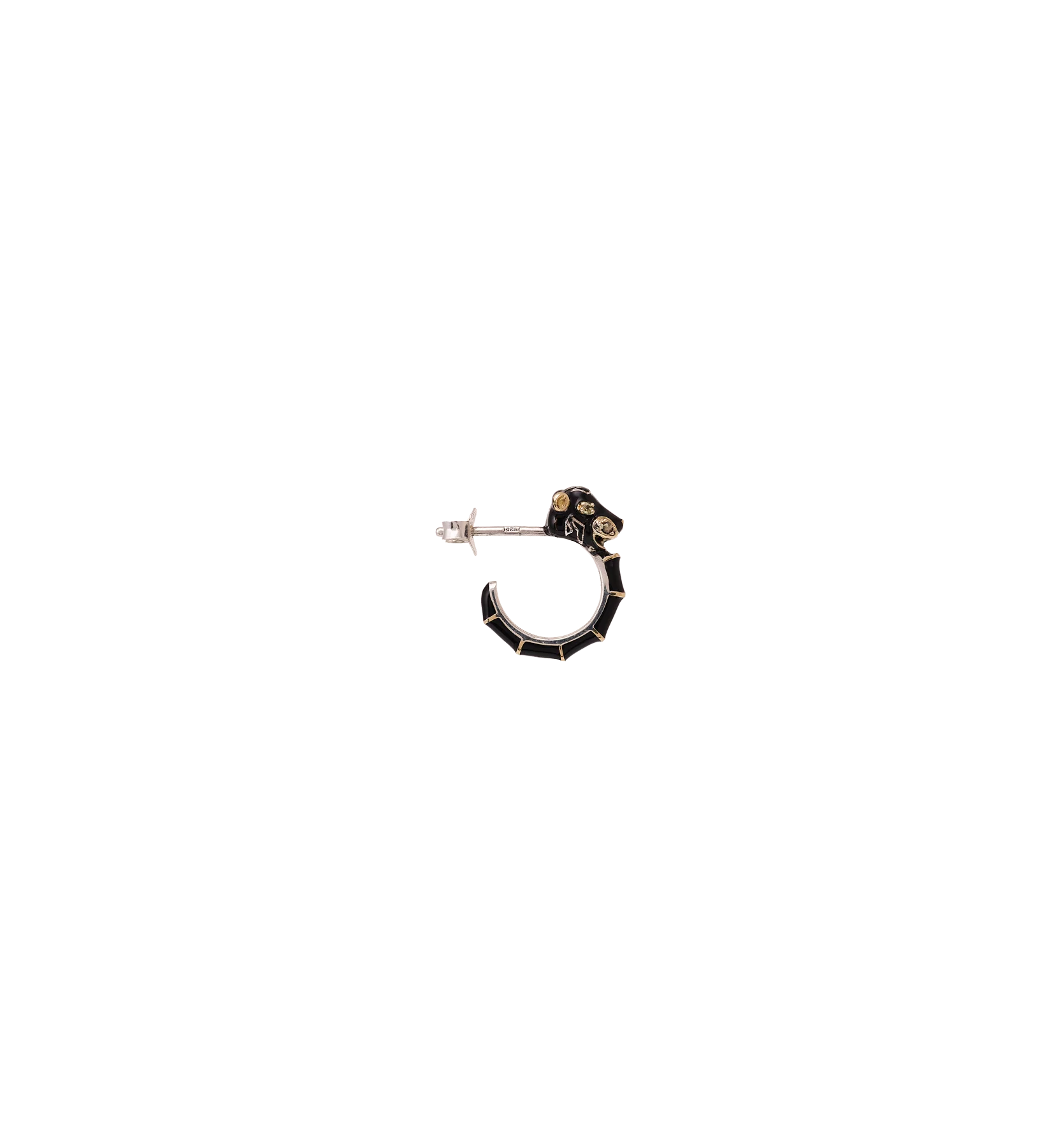 Single Black Panther Hoop Earring - Image 3