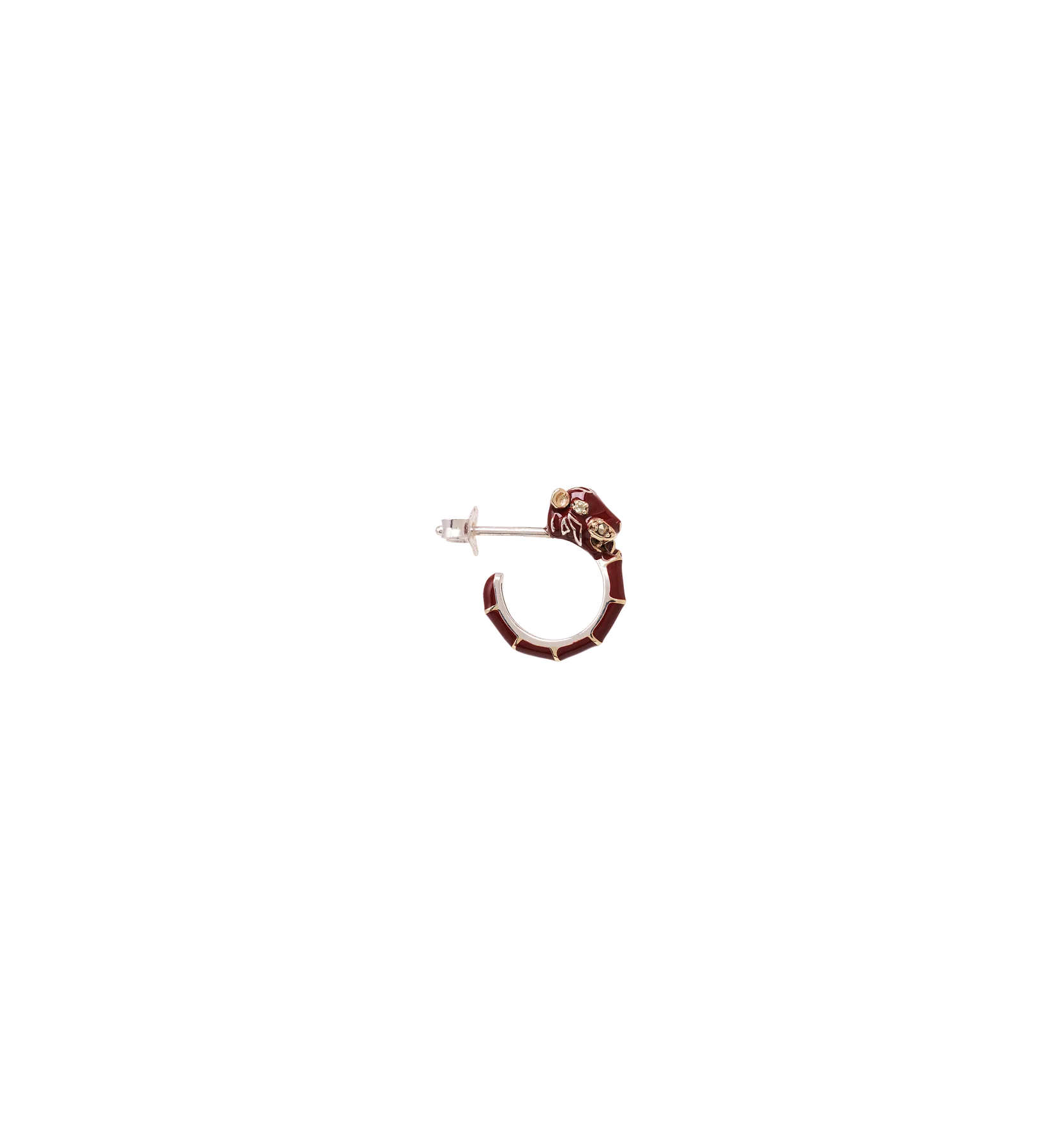Single Hazel Tiger Hoop Earring - Image 4
