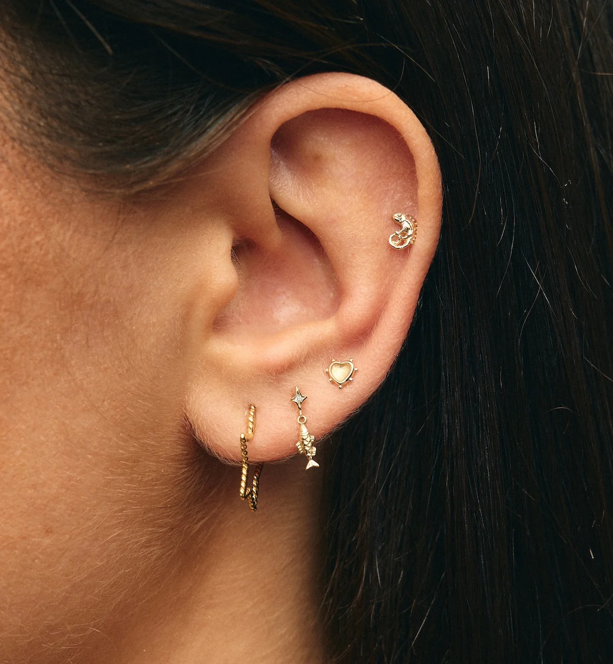 Single Hooked On You Stud Earring 14K - Image 3