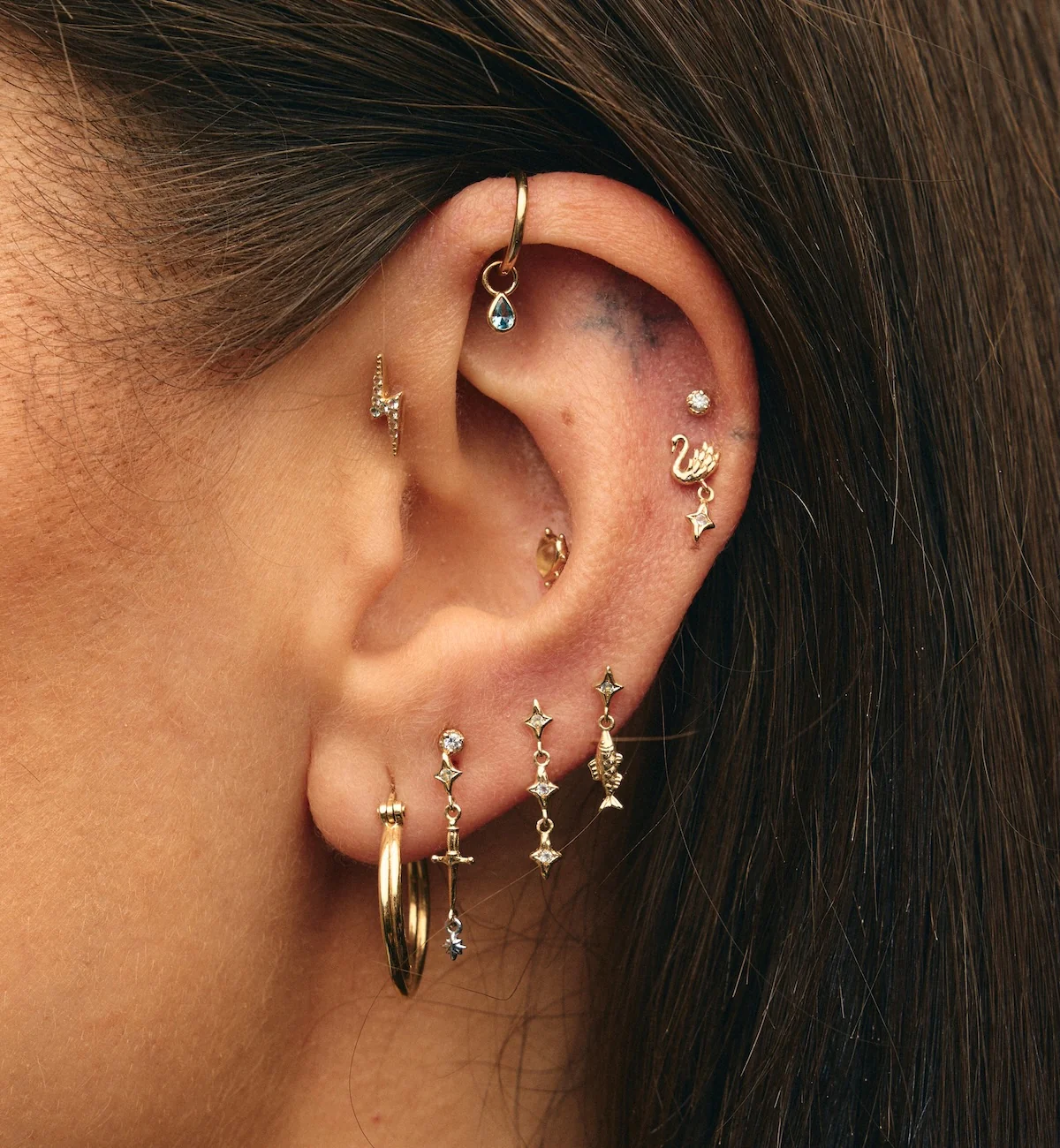 Single Hooked On You Stud Earring 14K - Image 5