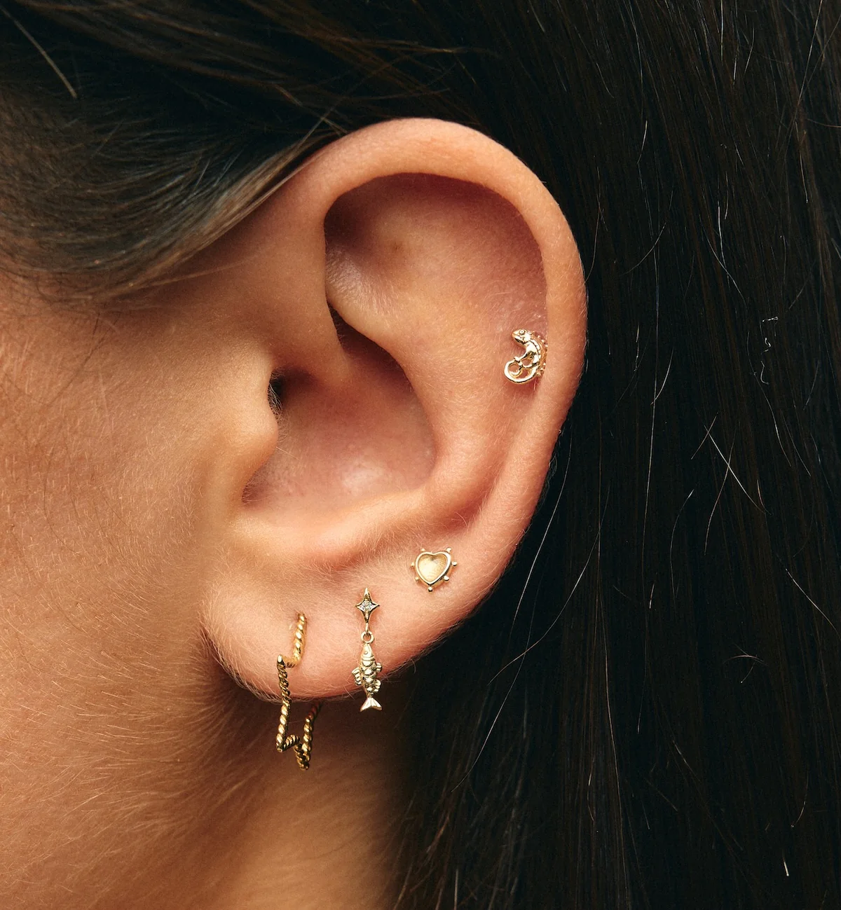 Single Hooked On You Stud Earring 14K - Image 6