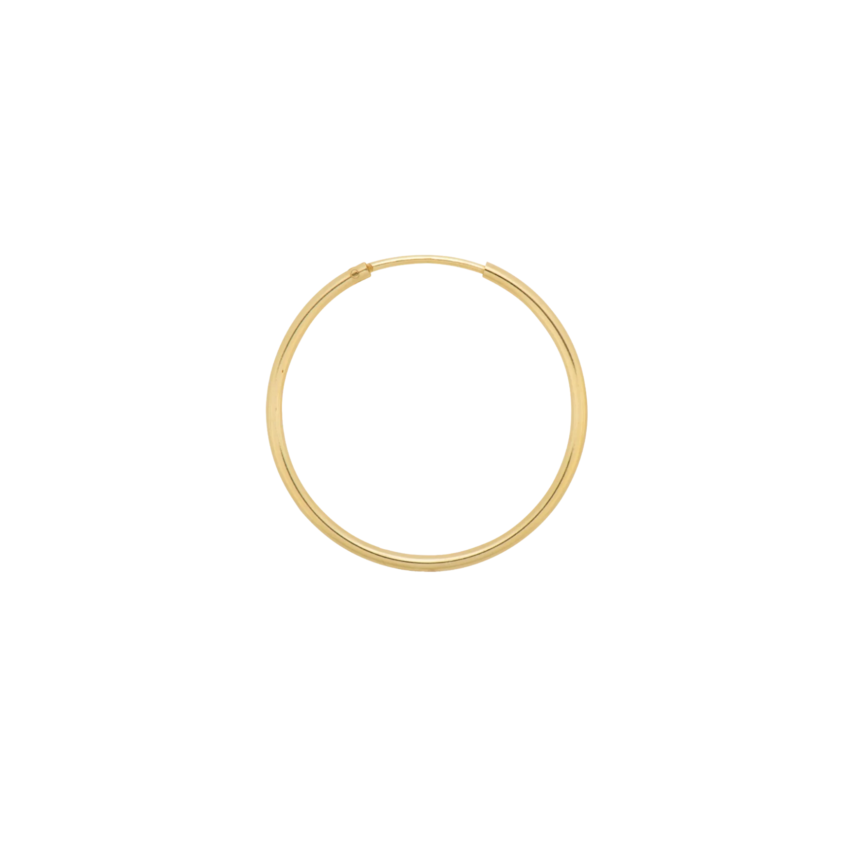 Single Plain Ring Earring 14K - Image 9