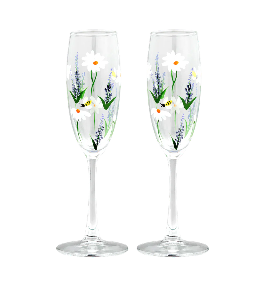 Springtime Toast Champagne Flute Set of 2 - Image 3