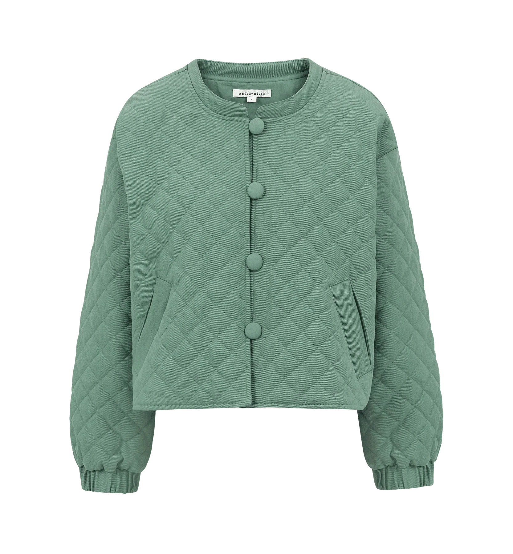 Stella Marina Oversized Cropped Quilted Jacket - Image 5